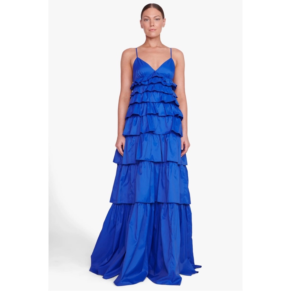 STAUD Rylie Dress in Lapis